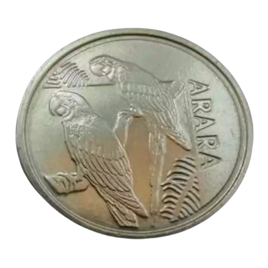 Moeda 5 Cruzeiros Reais 1993 Arara Brasil - SOB