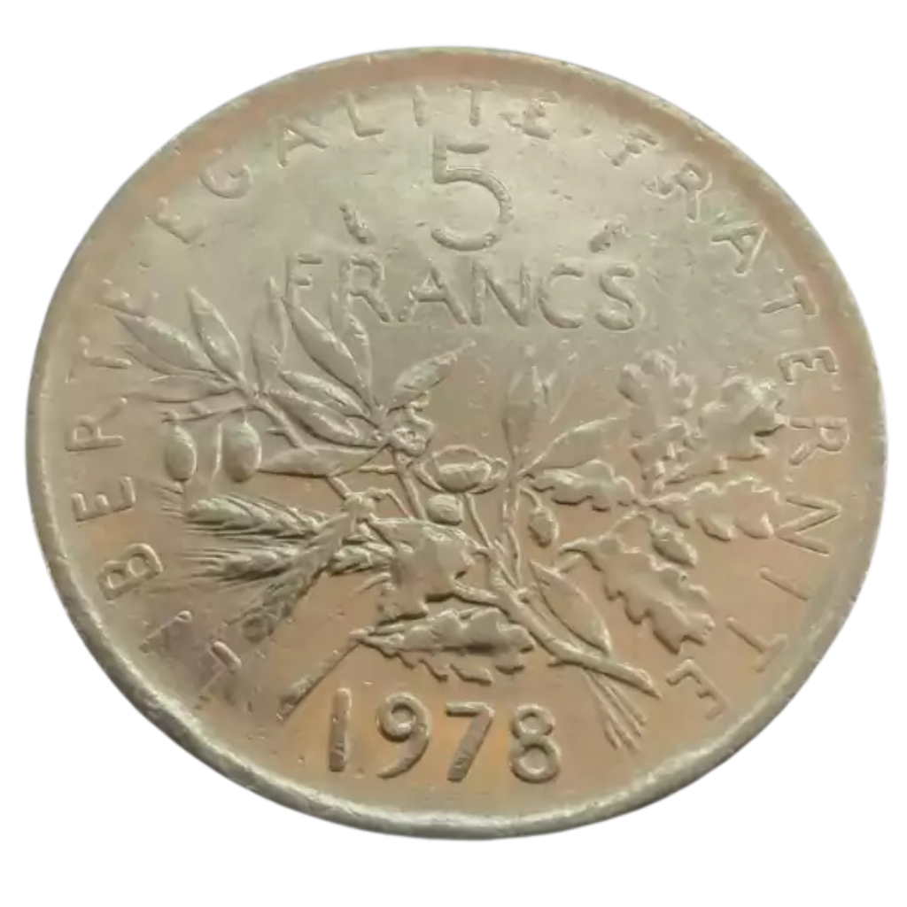 Moeda 5 Francos 1978 - França