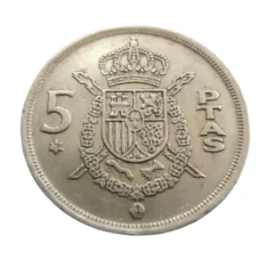 Moeda 5 Pesetas 1975 Estrela 79 - Espanha