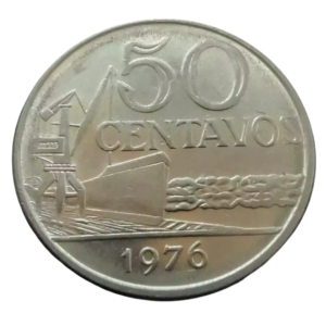 Moeda 50 Centavos 1976 Brasil - MBC