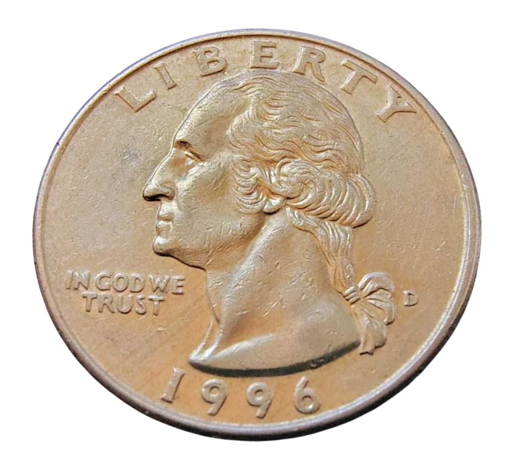 Moeda Quarter Dólar 1996 Letra D - EUA