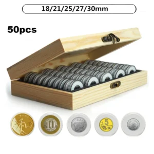 Caixa com 50 Cápsulas de acrílico - Ajustáveis (18mm a 30mm)