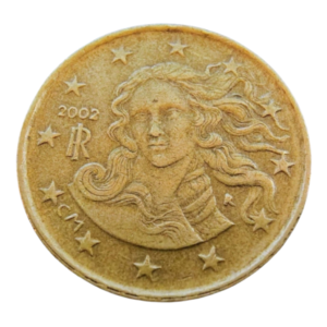 Moeda 10 Cents Euro 2002 - Itália