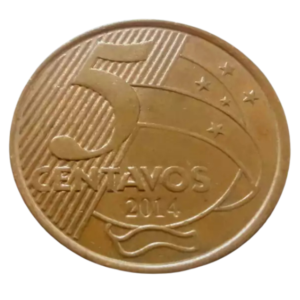 Moeda 5 Centavos 2014 Brasil - MBC
