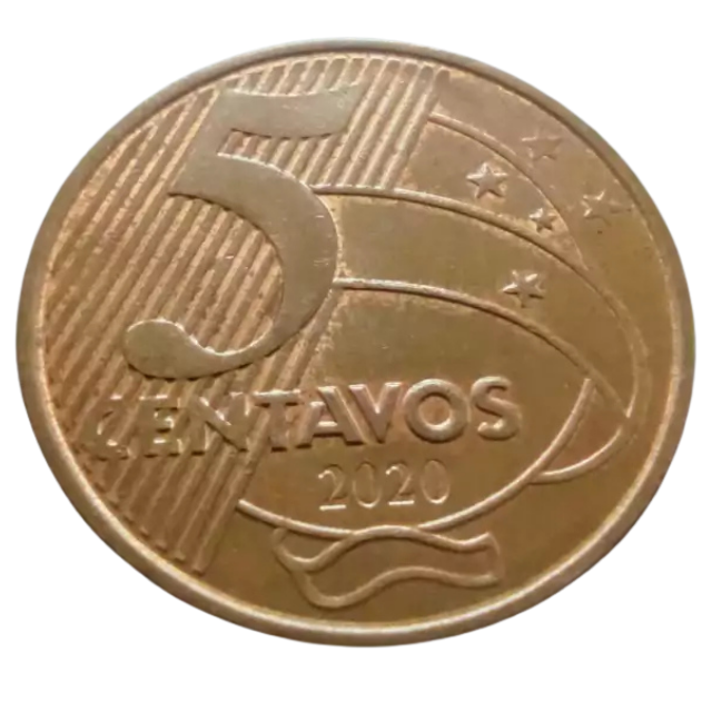 Moeda 5 Centavos 2020 Brasil - MBC