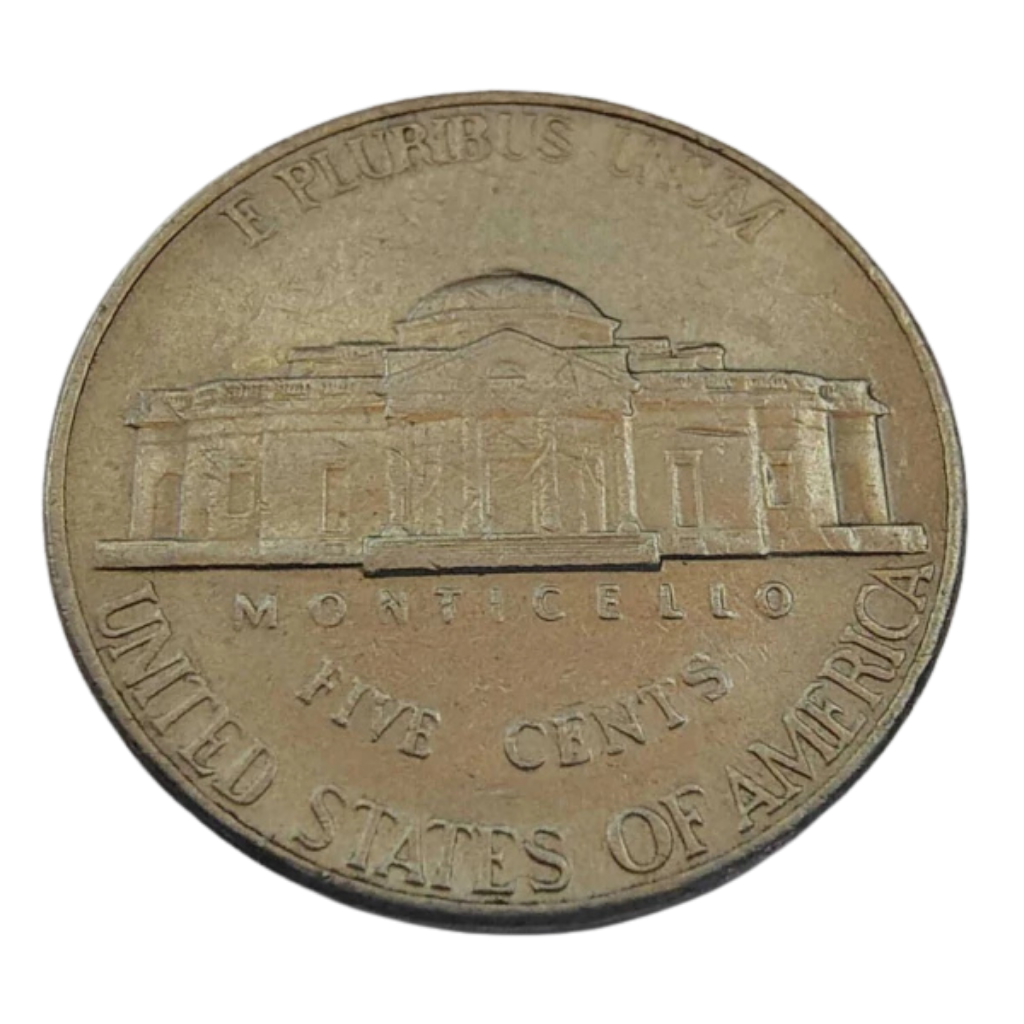 Moeda 5 Cents 2002 Letra D - EUA