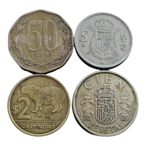 Set com 4 moedas L 104