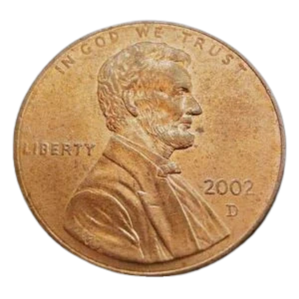 Moeda 1 Cent 2002 letra D - EUA