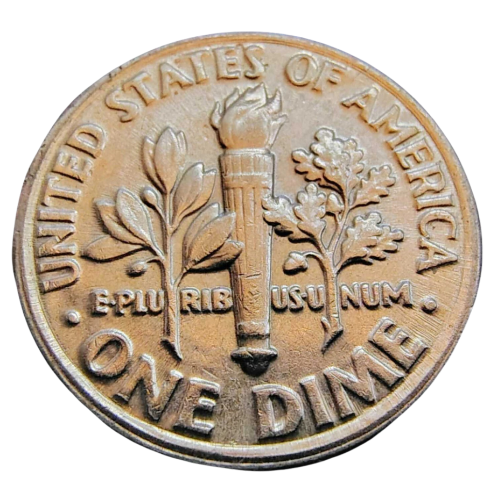 Moeda 1 Dime 2002 letra P - EUA - Imagem 2