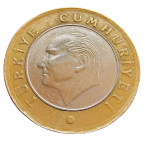 Moeda 1 Lira 2012 - Turquia - Mustafa Kemal Atatürk