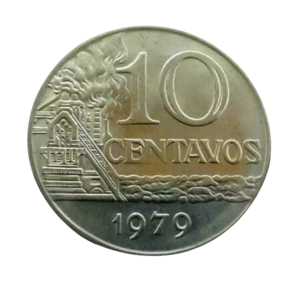 Moeda 10 Centavos 1979 Brasil - FC