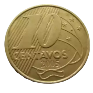 Moeda 10 Centavos 2005 Brasil - MBC