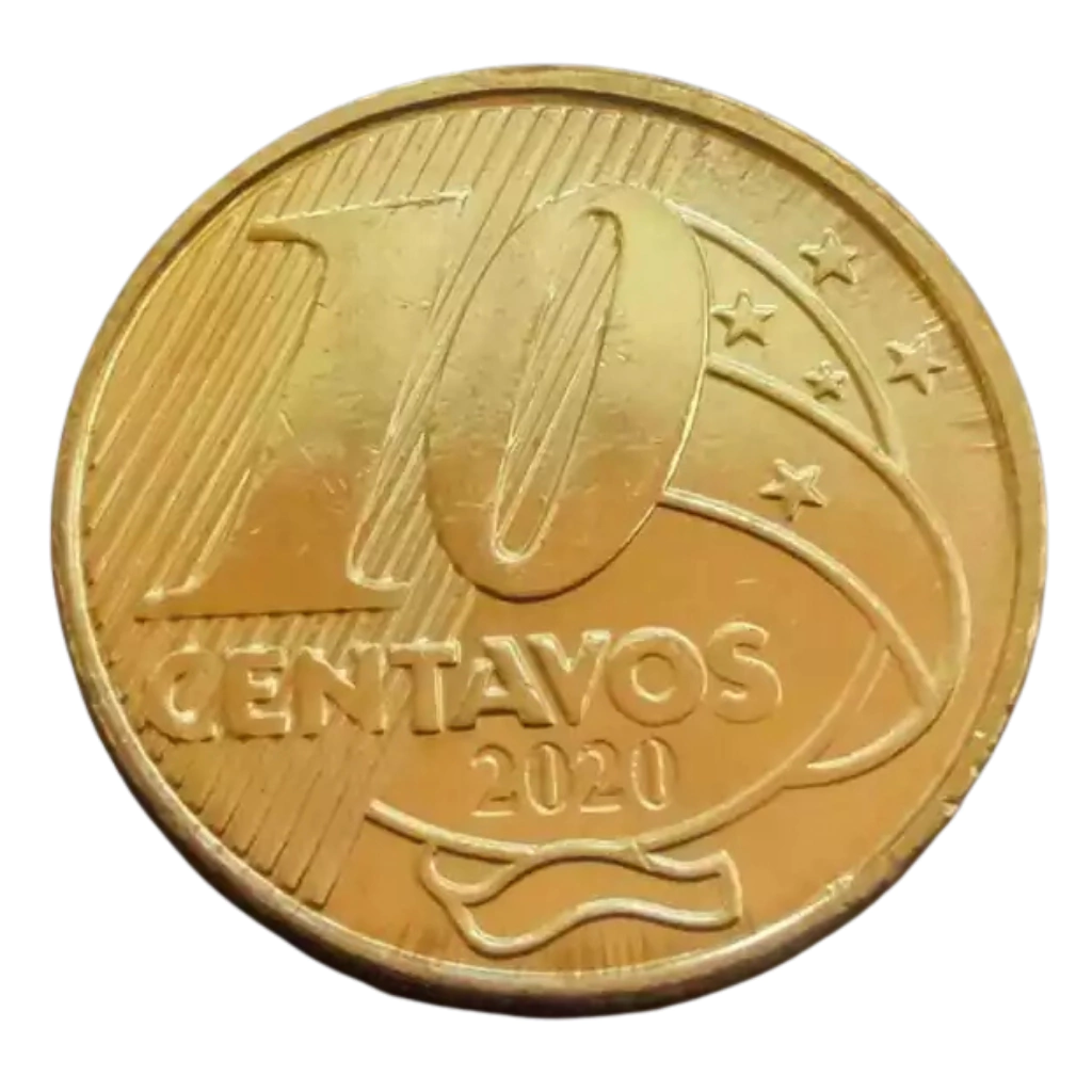 Moeda 10 Centavos 2020 Brasil - FC