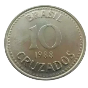 Moeda 10 Cruzados 1988 Brasil - MBC