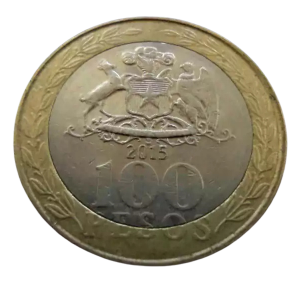 Moeda 100 Pesos 2015 Povos Originários - Chile - Imagem 3