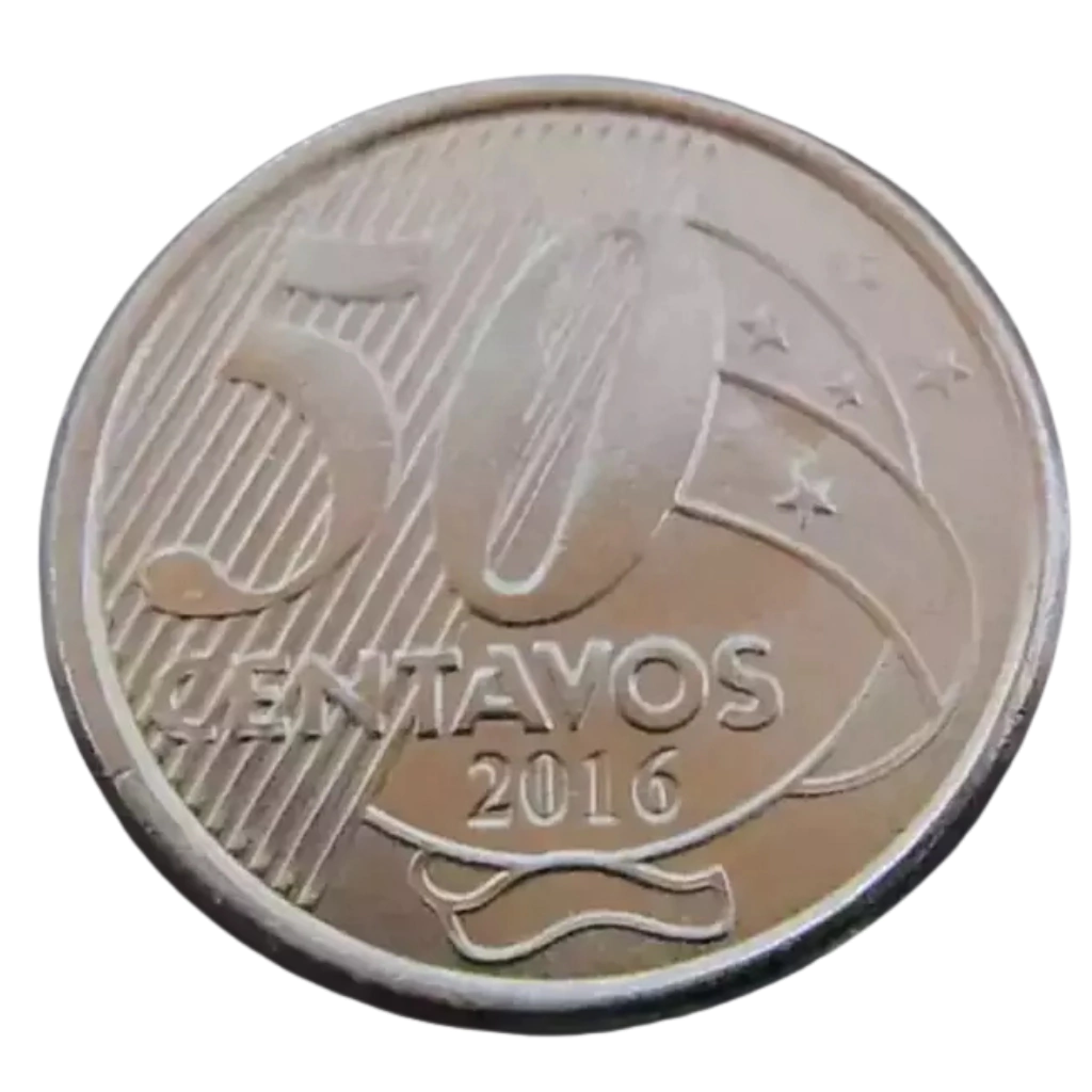 Moeda 50 Centavos 2016 Brasil - MBC