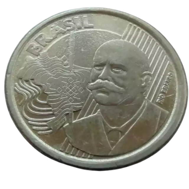 Moeda 50 Centavos 2019 Brasil - MBC - Imagem 2