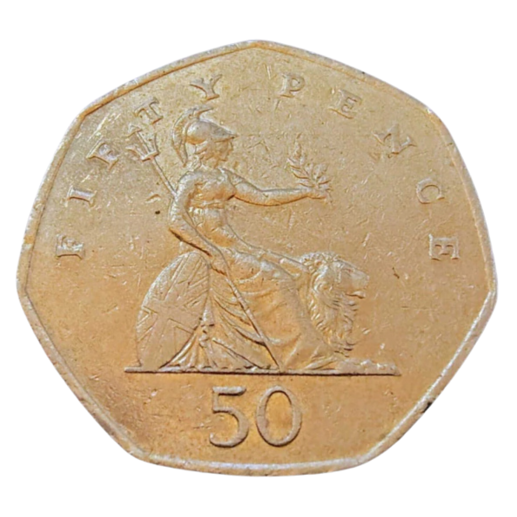 Moeda 50 Pence 2001 - Reino Unido - Imagem 2