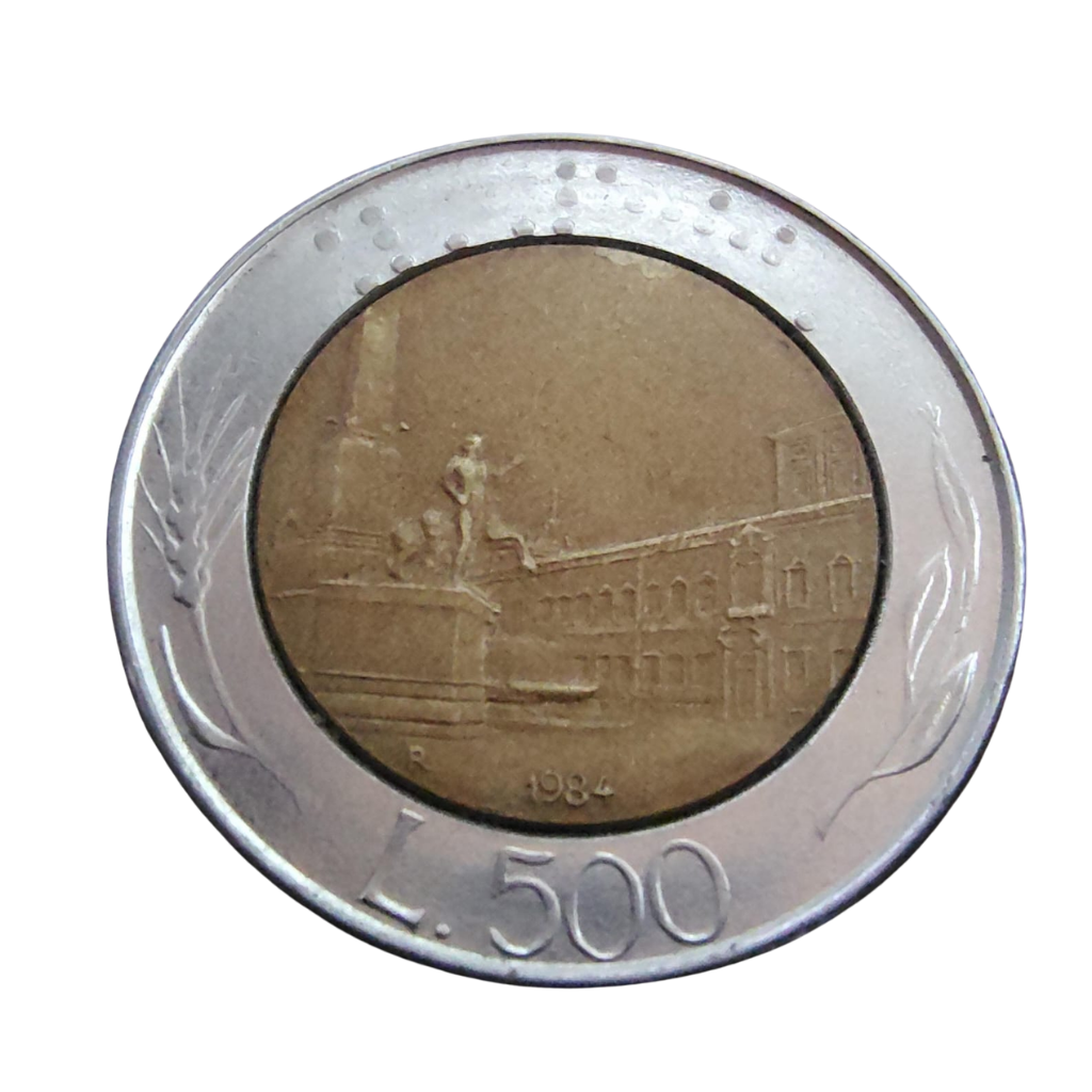 Moeda 500 Liras 1984 - Itália