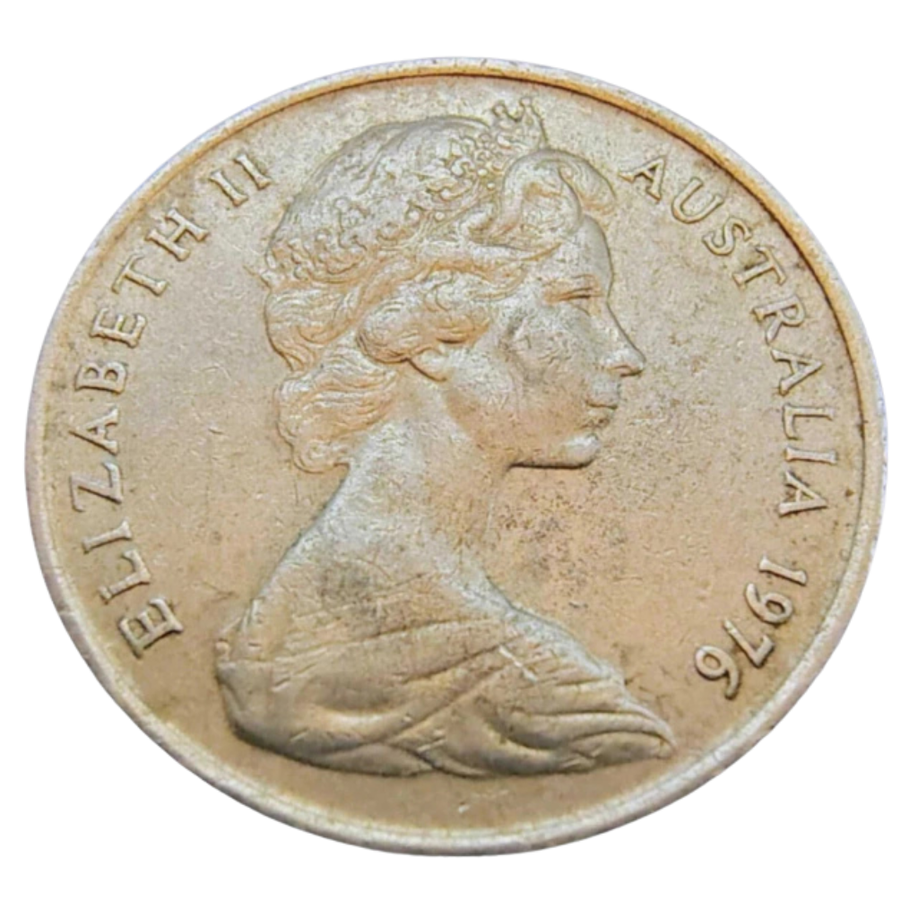 Moeda 5 Cêntimos 1976 - Austrália - Imagem 3