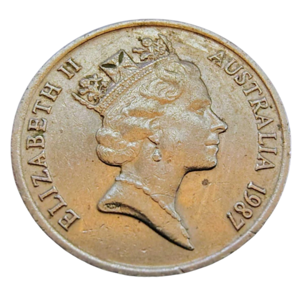 Moeda 5 Cêntimos 1987 - Austrália - Imagem 3
