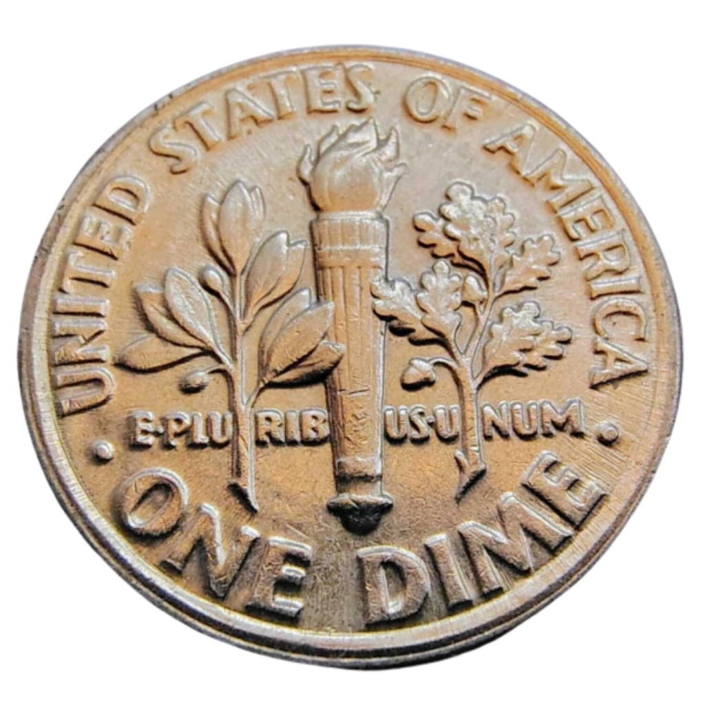 Moeda 1 Dime 1988 letra P - EUA - Imagem 2