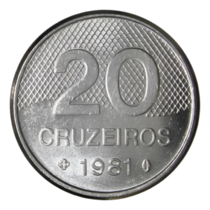 Moeda 20 Cruzeiros 1981 Brasil - MBC