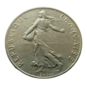 Moeda 1/2 Franco 1977 - França