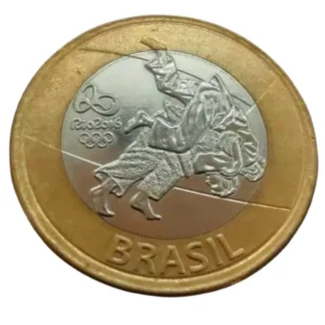 Moeda 1 Real 2015 Judô - Olimpíadas Rio 2016