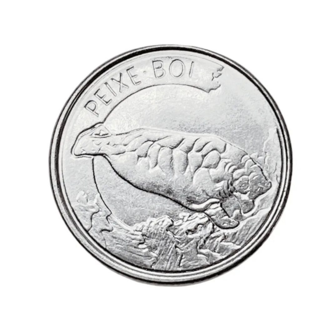 Moeda 100 Cruzeiros 1992 Peixe Boi Brasil - SOB