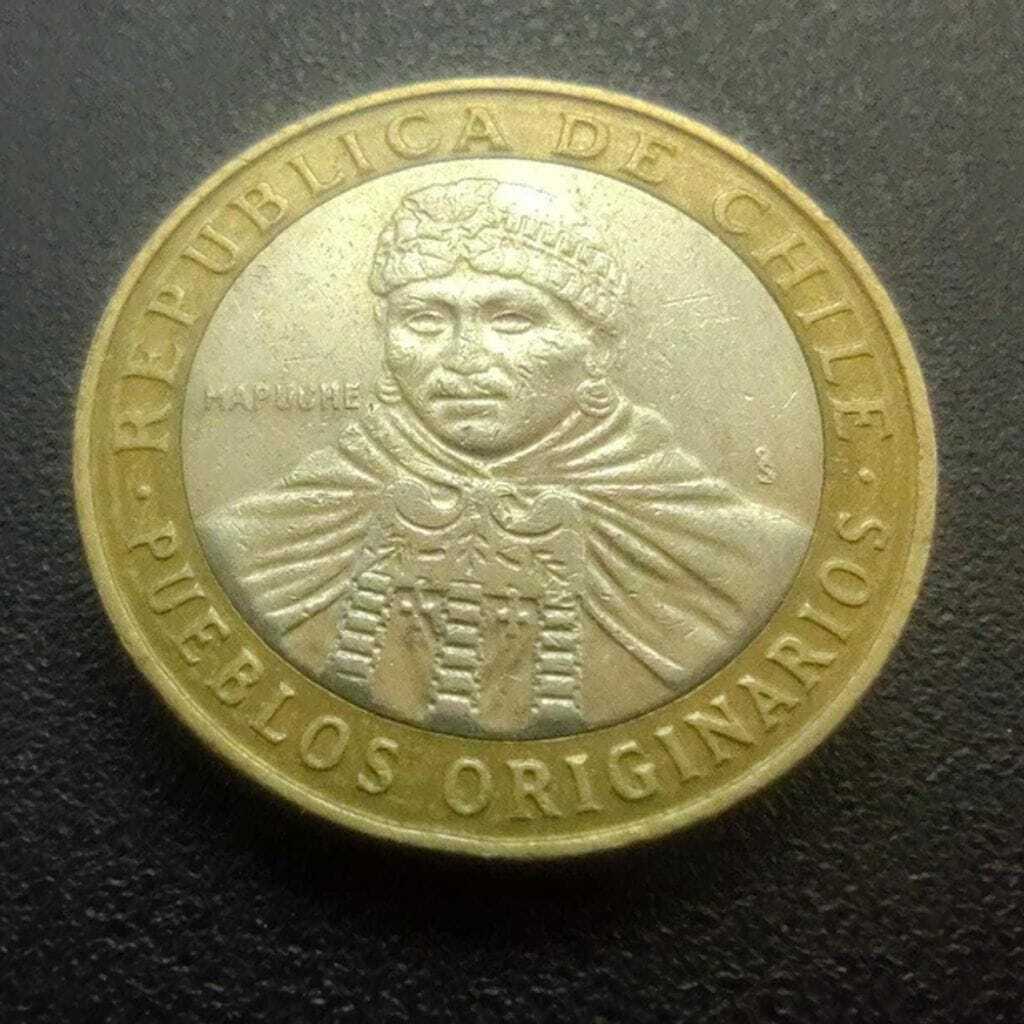 Moeda 100 Pesos 2012 Povos Originários - Chile - Imagem 3