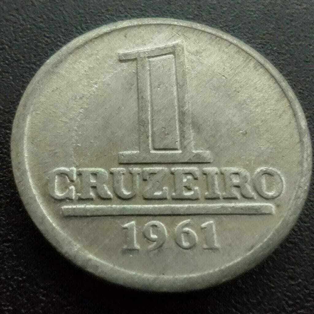 Moeda 1 Cruzeiro 1961 Brasil - Imagem 4