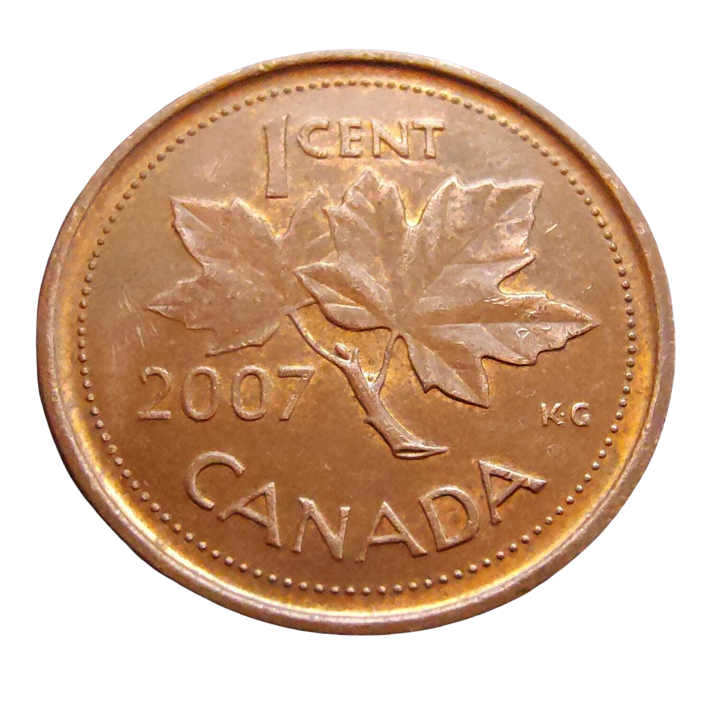 Moeda 1 Cêntimo 2007 - Canadá - Imagem 2