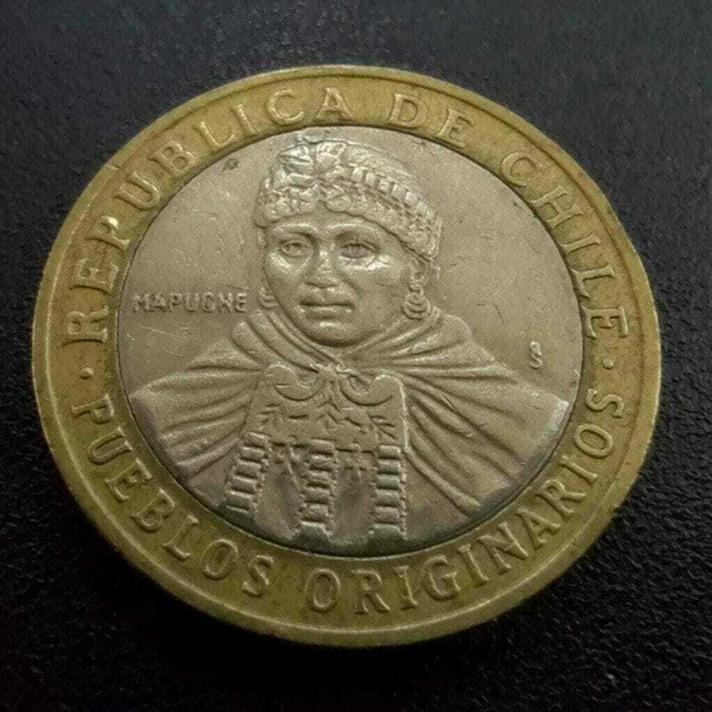 Moeda 100 Pesos 2015 Povos Originários - Chile - Imagem 4