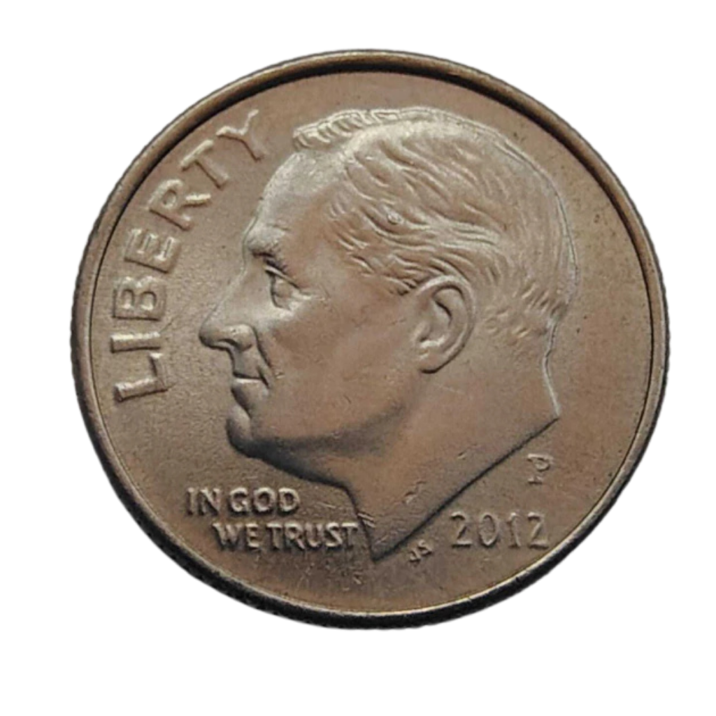 Moeda 1 Dime 2012 Letra P - EUA - Imagem 2