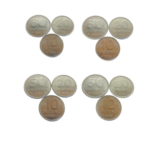 Set Moedas Cruzeiros 1982-1985