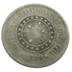 Moeda 100 Réis 1889 Brasil - MBC
