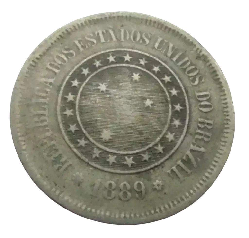 Moeda 100 Réis 1889 Brasil - MBC