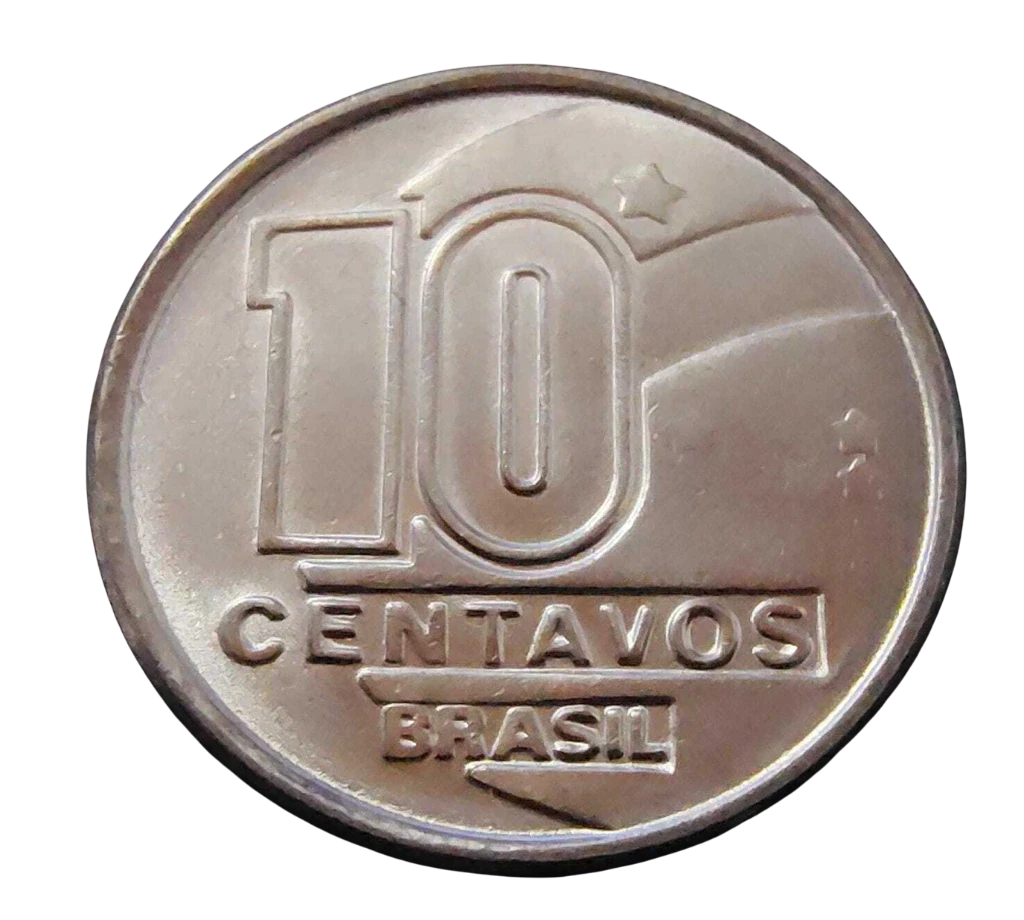Moeda 10 Centavos 1990 Brasil - FC - Imagem 4