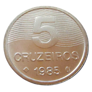 Moeda 5 Cruzeiros 1985 FAO Brasil - FC