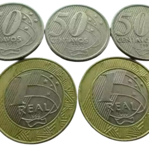 Set de Moedas Alpacas Plano Real Brasil - MBC