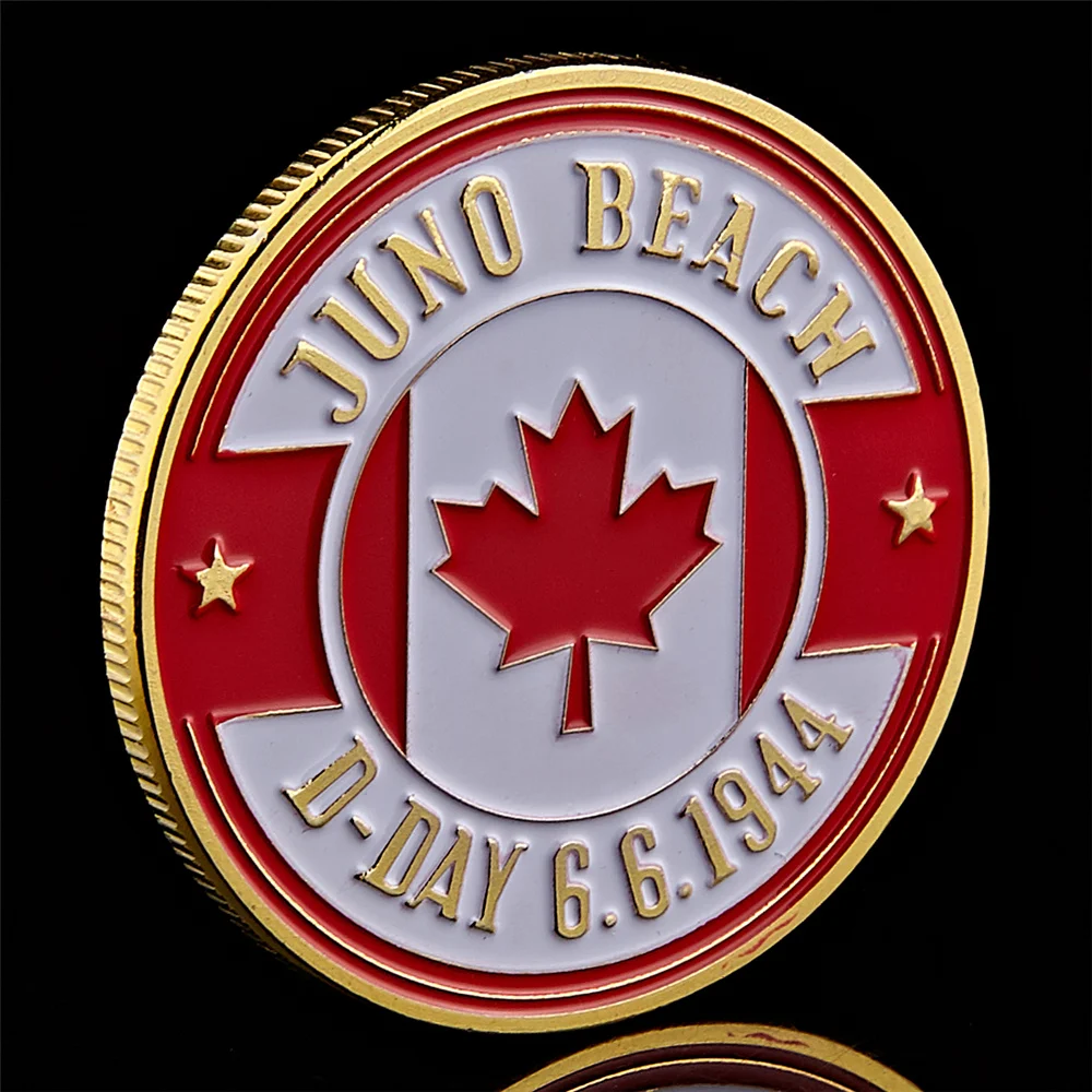 Medalha Comemorativa Juno Beach D-Day 2ª Divisão de Infantaria do Canadá - FC - Imagem 5
