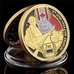 Medalha Comemorativa Juno Beach D-Day 2ª Divisão de Infantaria do Canadá - FC
