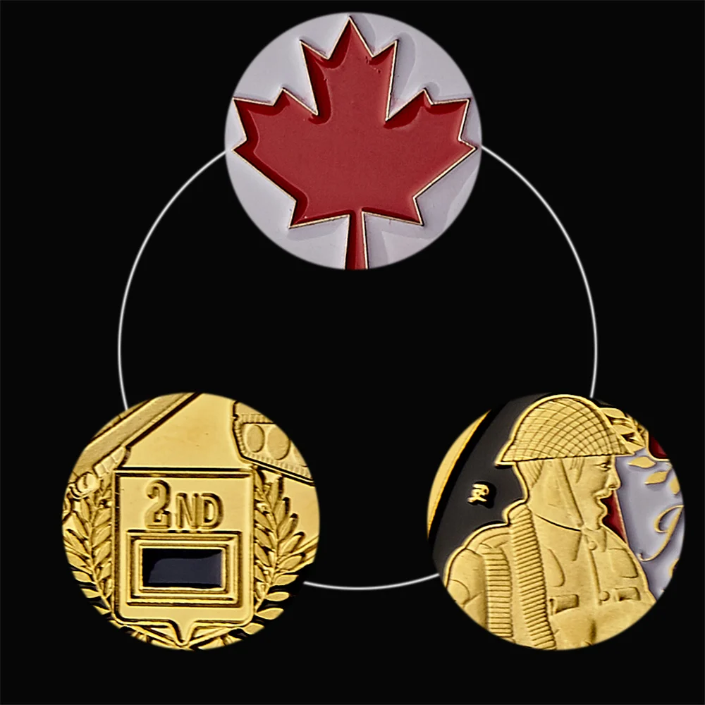 Medalha Comemorativa Juno Beach D-Day 2ª Divisão de Infantaria do Canadá - FC - Imagem 6