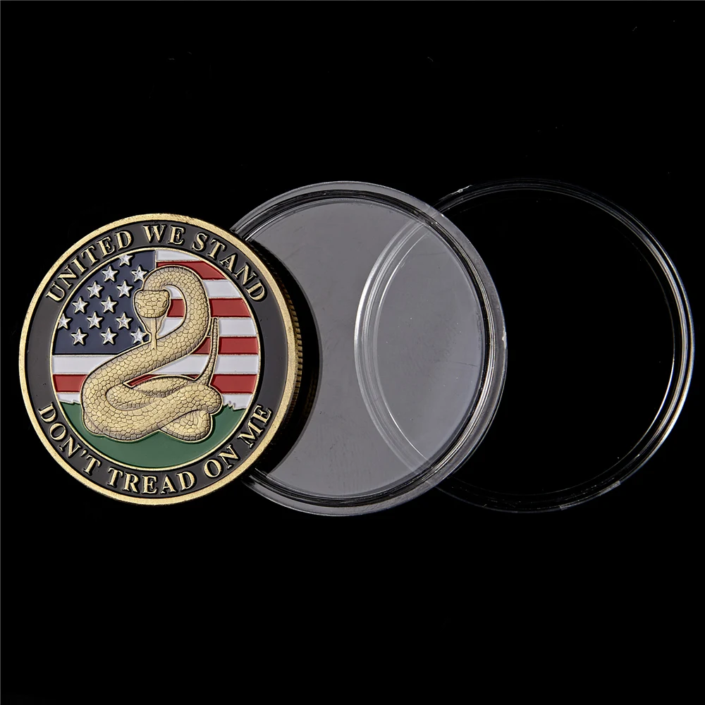 Medalha Comemorativa John F. Kennedy Sino da Liberdade e Gadsden Don't Tread on Me - FC - Imagem 3