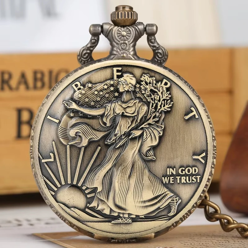 Relógio de Bolso 1 Dólar Liberty
