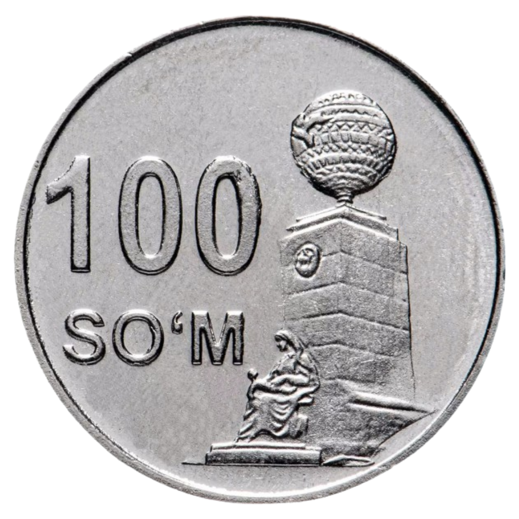 Moeda 100 Som 2018 Uzbequistão - FC