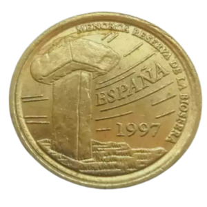 Moeda 5 Pesetas 1997 Ilhas Baleares Espanha