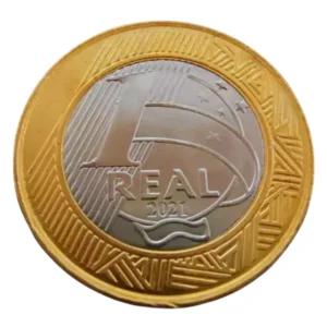 Moeda 1 Real Brasil 2021