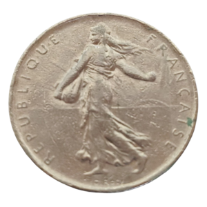 Moeda 1 Franco 1970 - França